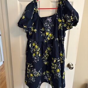 Floral Navy Kids Dress